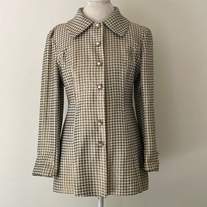 Rare Vintage 60’s Lilli Ann Gold Patterned Coat